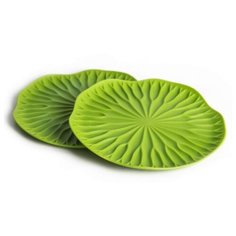 Подставка под бокал Qualy Lotus, 2 шт зеленый