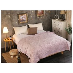 Плед Cleo Moreska 200х220 см, светло-розовый