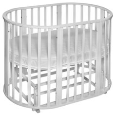 Кроватка SWEET BABY Delizia V2 9 в 1 (трансформер), поперечный маятник bianco