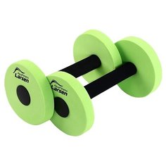 Аквагантель Larsen AquaFitness YP-27A малой сопротивляемости (пара) графит/лайм