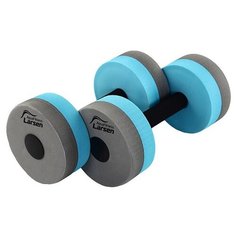 Аквагантель Larsen AquaFitness YP-27B средней сопротивляемости графит/бирюзовый