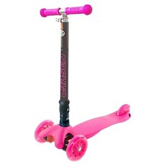 Кикборд Larsen Wave Lights Fold розовый