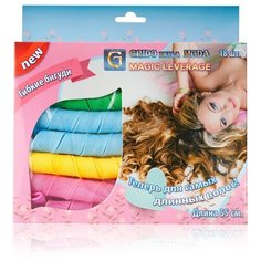 Гибкие бигуди Grido della Moda 3084648 18 шт. зеленый/голубой/желтый/розовый