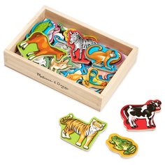 Игровой набор Melissa & Doug Wooden Animal Magnets 475