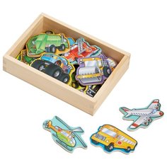 Игровой набор Melissa & Doug Wooden Vehicles Magnets 8588