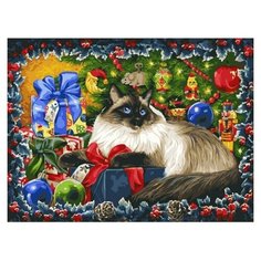 Белоснежка Картина по номерам "Рождественские подарки" 30х40 см (343-AS)
