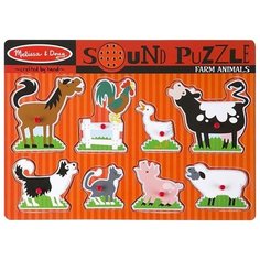 Рамка-вкладыш Melissa & Doug Животные на ферме (726), 8 дет.