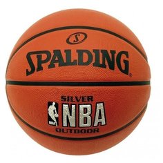 Баскетбольный мяч Spalding NBA Silver, р. 7 оранжевый