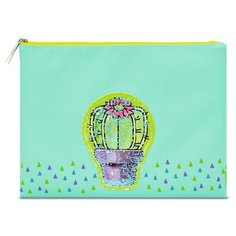 Феникс+ Папка для документов Кактус с цветком А4 (49281) голубой