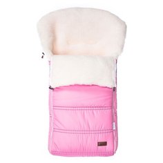 Конверт-мешок Nuovita Alpino Bianco меховой 85 см розовый
