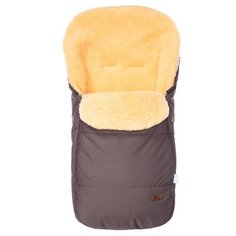 Конверт-мешок Nuovita Vichingo Pesco меховой 90 см шоколад