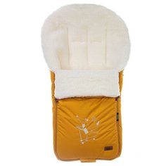 Конверт-мешок Nuovita Islanda Bianco меховой 90 см медовый