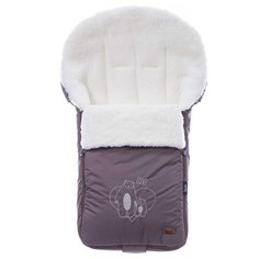 Конверт-мешок Nuovita Islanda Bianco меховой 90 см шоколад