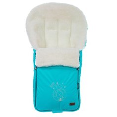 Конверт-мешок Nuovita Islanda Bianco меховой 90 см голубой