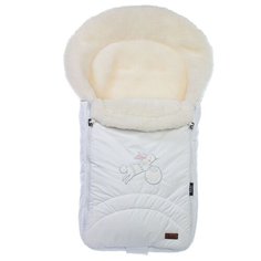 Конверт-мешок Nuovita Tundra Bianco меховой 90 см белый