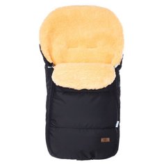 Конверт-мешок Nuovita Vichingo Pesco меховой 90 см черный