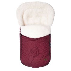 Конверт-мешок Nuovita Polare Bianco меховой 90 см бордовый