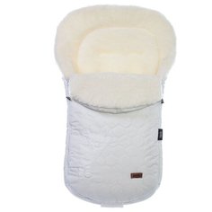 Конверт-мешок Nuovita Polare Bianco меховой 90 см белый