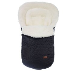 Конверт-мешок Nuovita Polare Bianco меховой 90 см черный