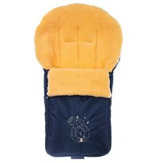 Конверт-мешок Nuovita Islanda Pesco меховой 90 см темно-синий