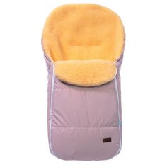 Конверт-мешок Nuovita Vichingo Pesco меховой 90 см пудровый