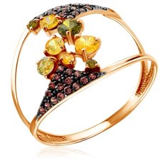 Бронницкий Ювелир Кольцо из красного золота К134-4783М2, размер 16