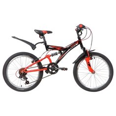 Подростковый горный (MTB) велосипед Novatrack Dart 20 6 (2020) черный (требует финальной сборки)