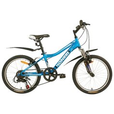 Подростковый горный (MTB) велосипед Pioneer Ranger синий-черный-серый 11" (требует финальной сборки)