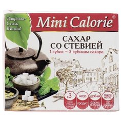 Mini Calorie Сахар со стевией в кубики 280 г