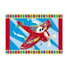 Гравюра Рыжий кот Самолетик, в пакете с ручкой (Г-9452) цветная основа