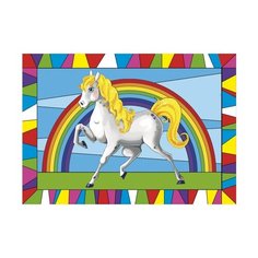 Гравюра Рыжий кот Лошадка, в конверте (Г-9423) цветная основа