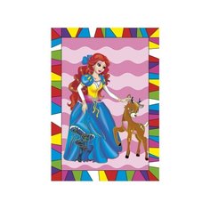 Гравюра Рыжий кот Принцесса и олененок, в конверте (Г-9424) цветная основа