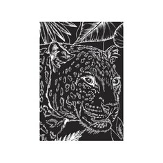 Гравюра Рыжий кот Красивый леопард, в пакете с ручкой (Г-9417) золотистая основа