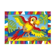 Гравюра Рыжий кот Попугай, в конверте (Г-9421) цветная основа