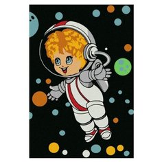 Котеин Картина по номерам "Отважный космонавт" 20х30 см (KHM0003)