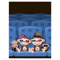 ФРЕЯ Картина по номерам "В кино с тобой" 30х40 см (PKZ-2 №03)