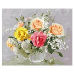 Molly Картина по номерам "Акварельный букет" 40х50 см (KH0401)