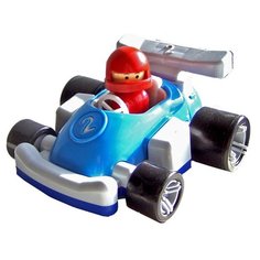 Гоночная машина Форма Детский сад - Молния (С-149-Ф) 16 см голубой/белый
