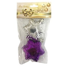 Набор елочных игрушек Magic Time Ассорти звезды (78895/78896) серебряный / фиолетовый