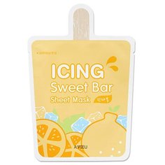 APIEU Тканевая маска для лица с экстрактом мандарина Icing Sweet Bar Sheet Mask Hanrabong, 21 г