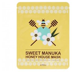 APIEU тканевая маска Sweet Manuka Honey House Mask с экстрактом меда Манука, 23 г