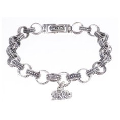 МАРКАЗИТ Браслет с марказитами из серебра BR480-SP11, 17.5 см, 16.59 г