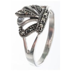 МАРКАЗИТ Кольцо с марказитами из серебра HR1099, размер 16.5