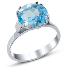 Silver WINGS Кольцо с топазами из серебра 21vrafa01808-19, размер 18