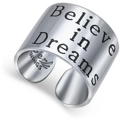 Silver WINGS Кольцо с эмалью из серебра 21bid-198, размер 17.5