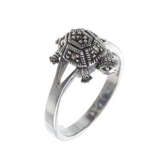 МАРКАЗИТ Кольцо с марказитами из серебра HR556, размер 17.5