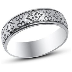 Silver WINGS Кольцо из серебра 1096ч, размер 22