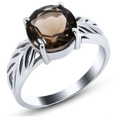 Silver WINGS Кольцо с раухтопазами из серебра 21vsffa00492-19, размер 16.5