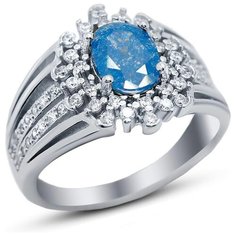 Silver WINGS Кольцо с кварцами из серебра 21set9011n-113, размер 16.5