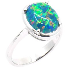 Silver WINGS Кольцо с опалами из серебра 210047e-32-197, размер 17.5